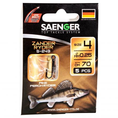  Zielfisch-Haken, gebunden (Zander Ryder S-249)
