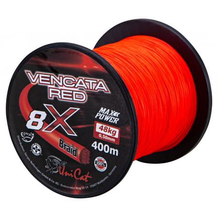  Wallerschnur Vencata Red 8X Braid (400 m)