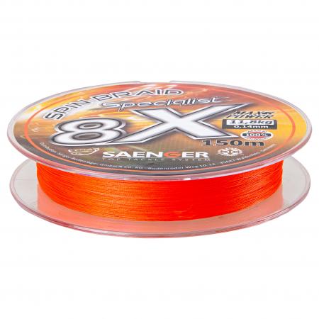  Fishing line Spin Braid Specialist 8x (fluo/orange)