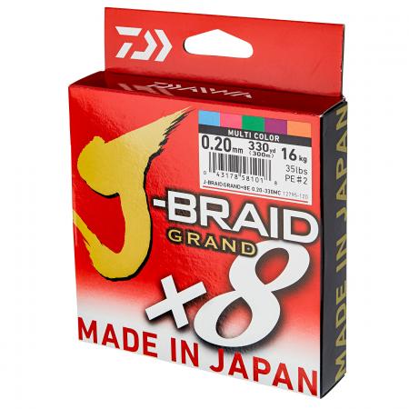 Daiwa Angelschnur J-Braid Grand X8 (multi-color, 300 m)