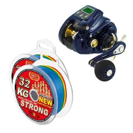 WFT Set: Elektrorolle Sea King 800 PR HP + 2x Schnur KG Strong Exact
