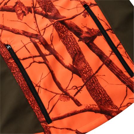  Driven Hunt Softshell Jacket Keiler Pro Men (Olive/Orange Camouflage)