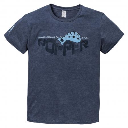  Popper T-shirt Men (Navy Blue)