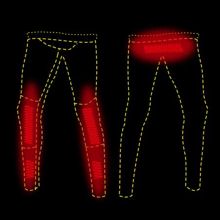 il Lago Red Level Unterhose Feuerland Herren, beheizbar (Oliv)