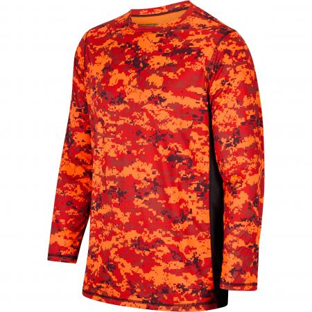  Funktions-Longsleeve Big Game Pro X Herren (Orange Camouflage)