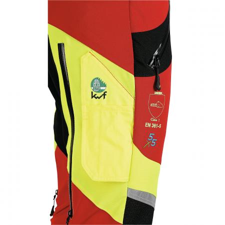  X-treme Air Schnittschutzhose Herren (Rot/Gelb)