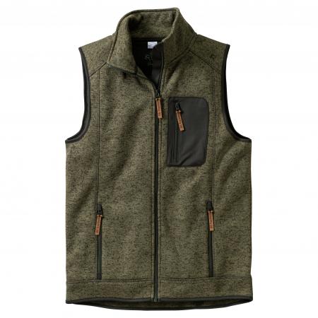  Klesi Strickfleece Weste Herren (Oliv)