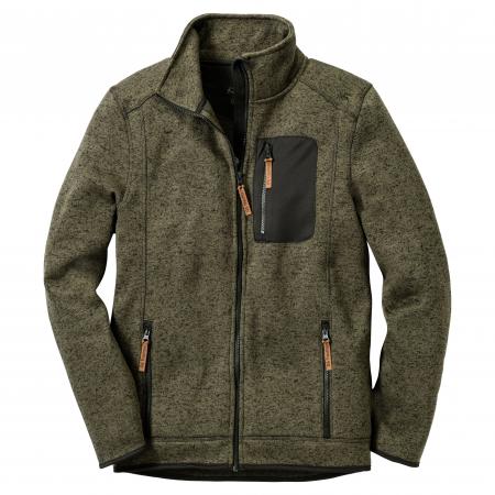  Nucku Strickfleecejacke Herren (Oliv)