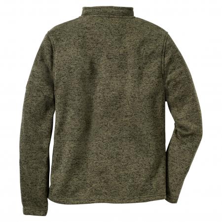  Wukom Strickfleece Troyer Herren (Oliv)