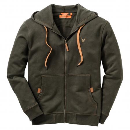  Zawul Sweatshirtjacke 1/1 Arm Herren (Trachtengrün)