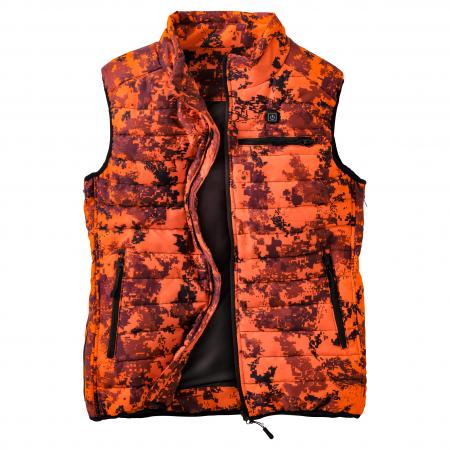  Heizweste Feuerland Herren (Orange Camouflage)