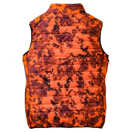  Heizweste Feuerland Herren (Orange Camouflage)