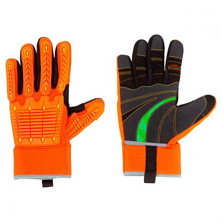  Hundeführer Handschuhe Unisex (Schwarz/Orange)