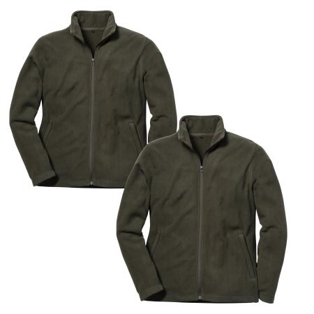  2er-Set: Fleecejacke Arctic F280 Herren (Oliv) Gr. L