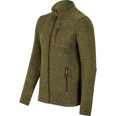 Strickfleece-Jacke Dagon Herren (Oliv Meliert)