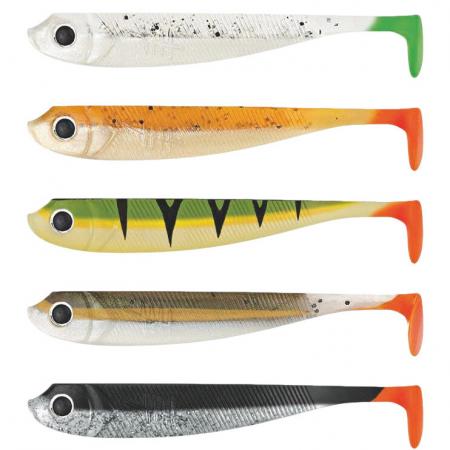 Lieblingsköder Gummifisch Barschköder (7 cm, Mixpaket Natural/Firetail)