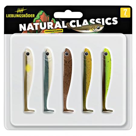 Lieblingsköder Gummifisch Barschköder (7 cm, Mixpaket Natural/Firetail)