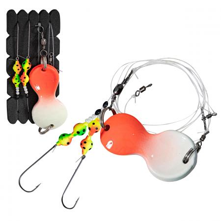 Zebco Buttsystem RFT Flatty Vorfach Bleifei (orange/glow)