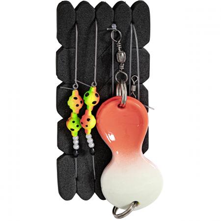 Zebco Buttsystem RFT Flatty Vorfach Bleifei (orange/glow)