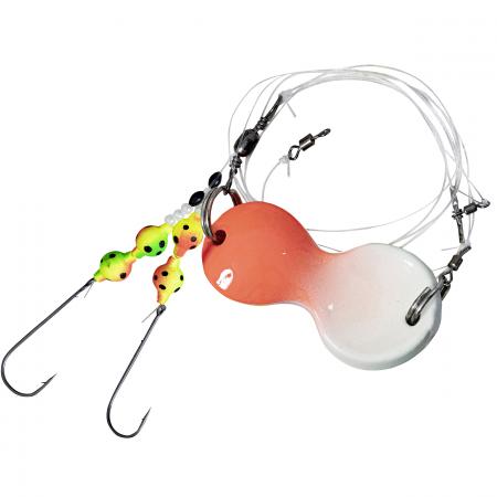 Zebco Buttsystem RFT Flatty Vorfach Bleifei (orange/glow)