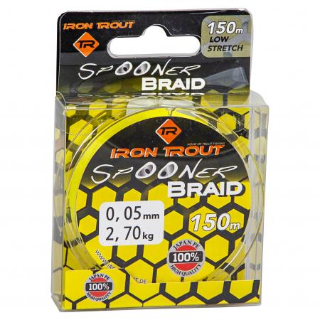 Iron Trout Angelschnur Spooner Braid (gelb, 150 m)