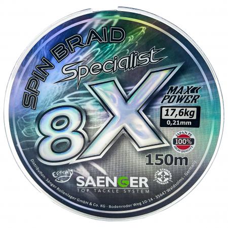  Angelschnur Spin Braid Specialist 8x (black/smoke)