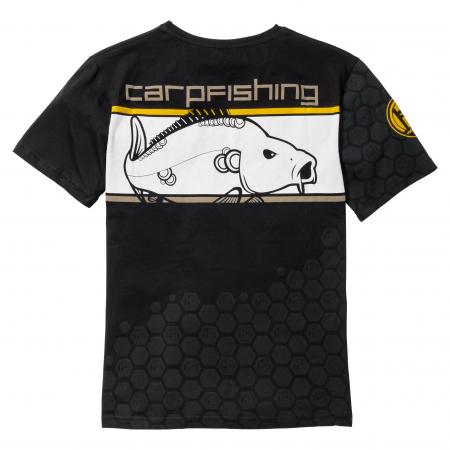  Linear Carpfishing T-Shirt Herren (Black)