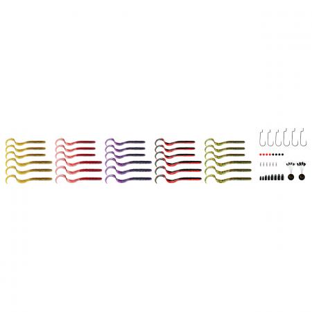 Savage Gear Gummiwürmer Set (Rib Worm Kit)