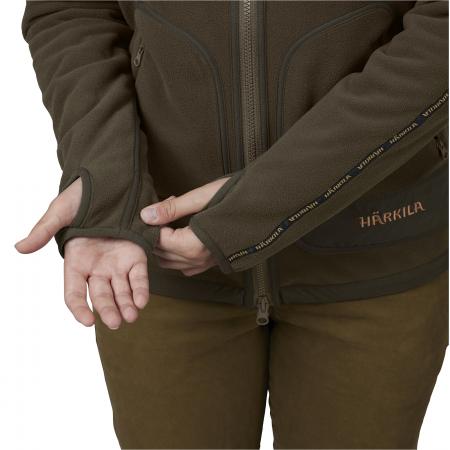  Kamko Fleece Jacket Damen (Brown/Red)