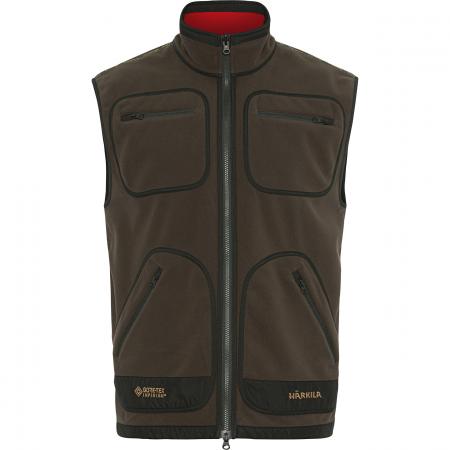  Kamko Fleece Waistcoat Men (Brown/Red)