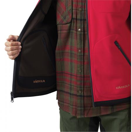  Kamko Fleece Waistcoat Herren (Brown/Red)