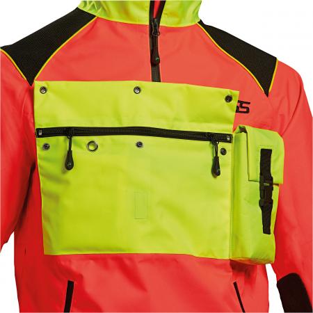  X-treme Hybrid Schlupfjacke Herren (Neonrot/Gelb)