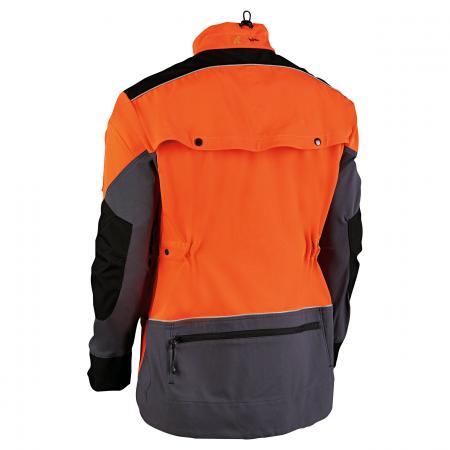  X-treme Vectran Forstjacke Herren (Neonrot/Grau)