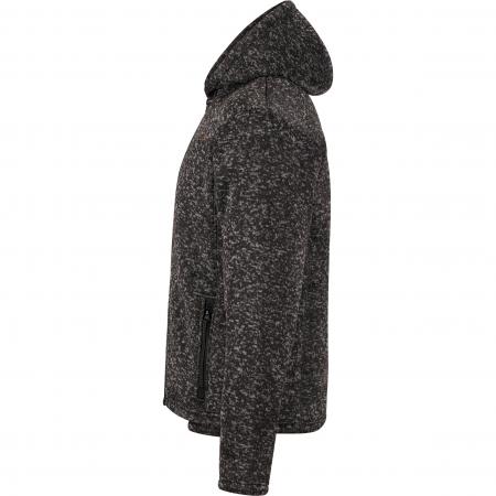  Teddy Strickfleece-Jacke Spirit Herren (Schwarz Meliert)