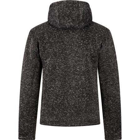  Teddy Strickfleece-Jacke Spirit Herren (Schwarz Meliert)
