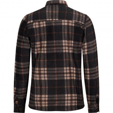  Fleecehemd Winterberg Herren (Anthrazit/Braun)