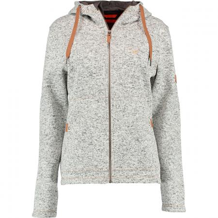  Adisur Strickfleece Jacke Damen (Mittelgrau)