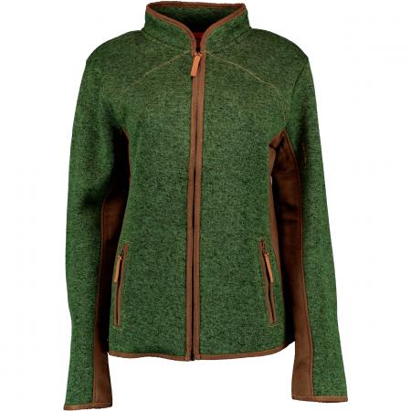  Detit Strickfleece Jacke Damen (Trachtengrün)