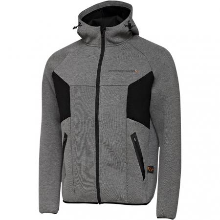 Savage Gear Tec-Foam Zip Hoodie Herren (Dark Grey Melange)