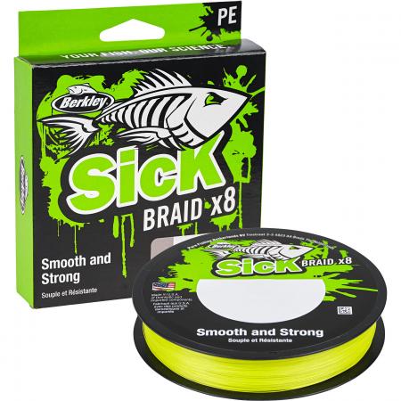  Angelschnur Sick Braid (300m, Hi-Viz Yellow)