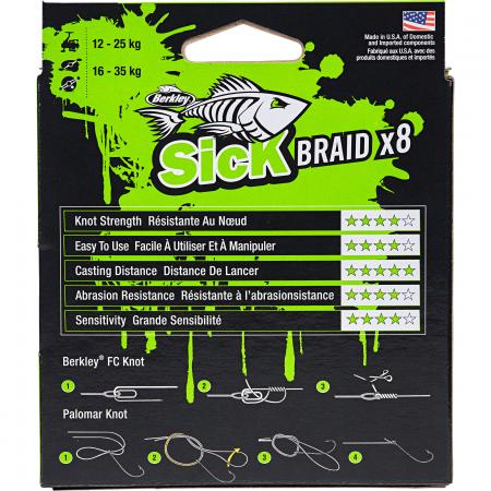  Sick Braid x8 (300 m, Moss Green)