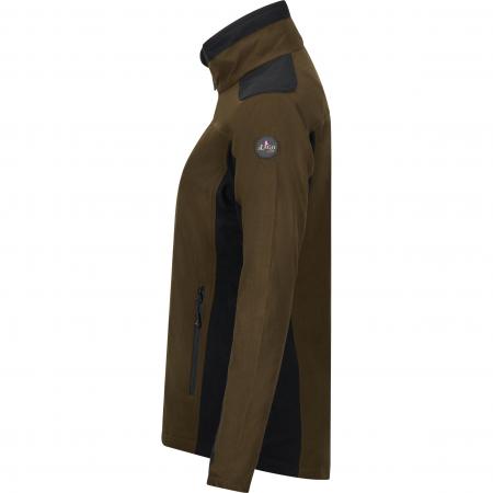 il Lago Sie Funktions-Fleecejacke Avalanche Damen (Dunkeloliv/Schwarz)