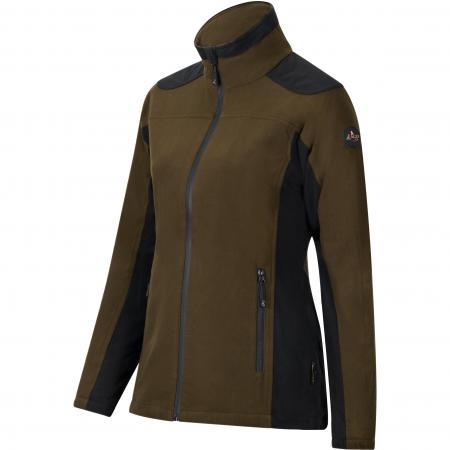  Funktions-Fleecejacke Avalanche Damen (Dunkeloliv/Schwarz)
