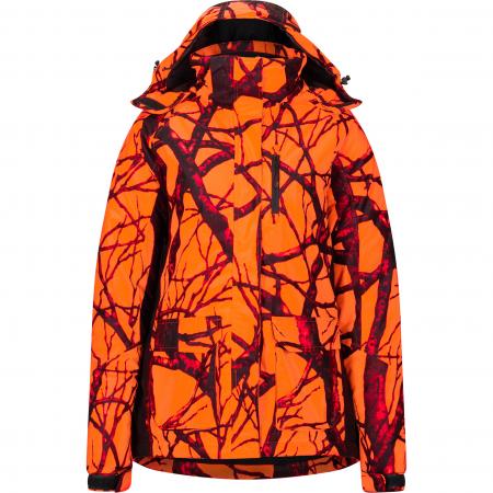  Drückjagd-Jacke Keiler Plus Damen (Orange Camouflage)
