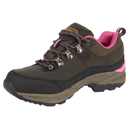 Almwalker Trekkingschuhe Ventura Pro Low Damen (Khaki/Pink)