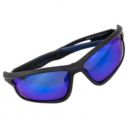  Polbrille Blue Secrets (Schwarz/Blaue Gläser)