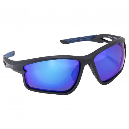  Polbrille Blue Secrets (Schwarz/Blaue Gläser)