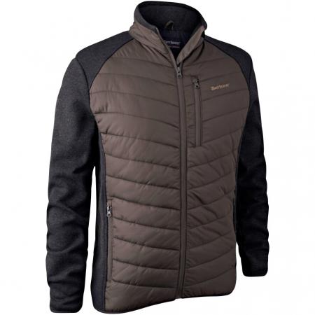  Moor wattierte Jacke Herren, mit Strick (Brown Leaf)