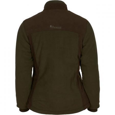 Pinewood Harriette Padded Fleece Jacket Damen (Green/Suede Brown)
