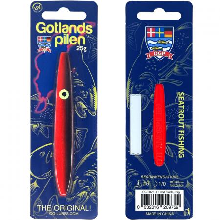 OGP Sea Fishing Bait Gotlandspilen (Fl. Red Black)